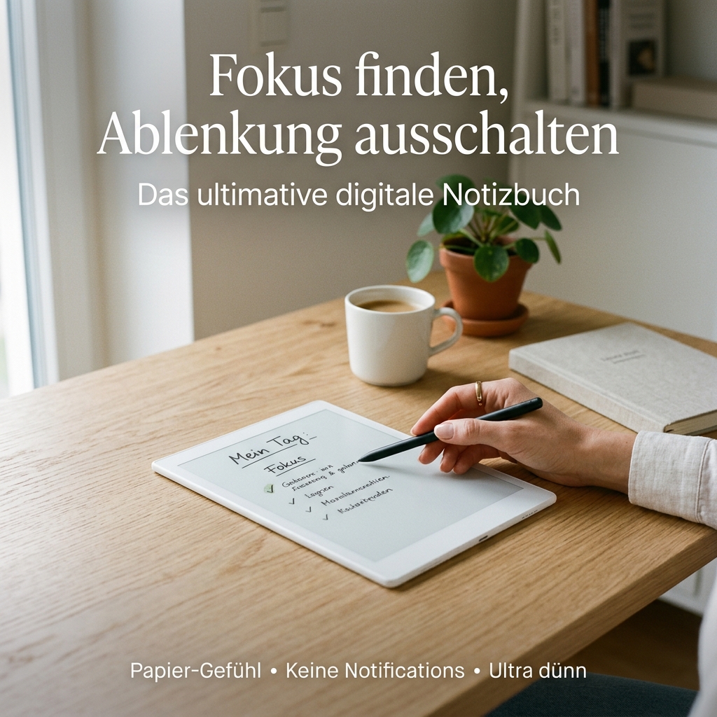 reMarkable 2 Papier-Tablet auf einem Schreibtisch